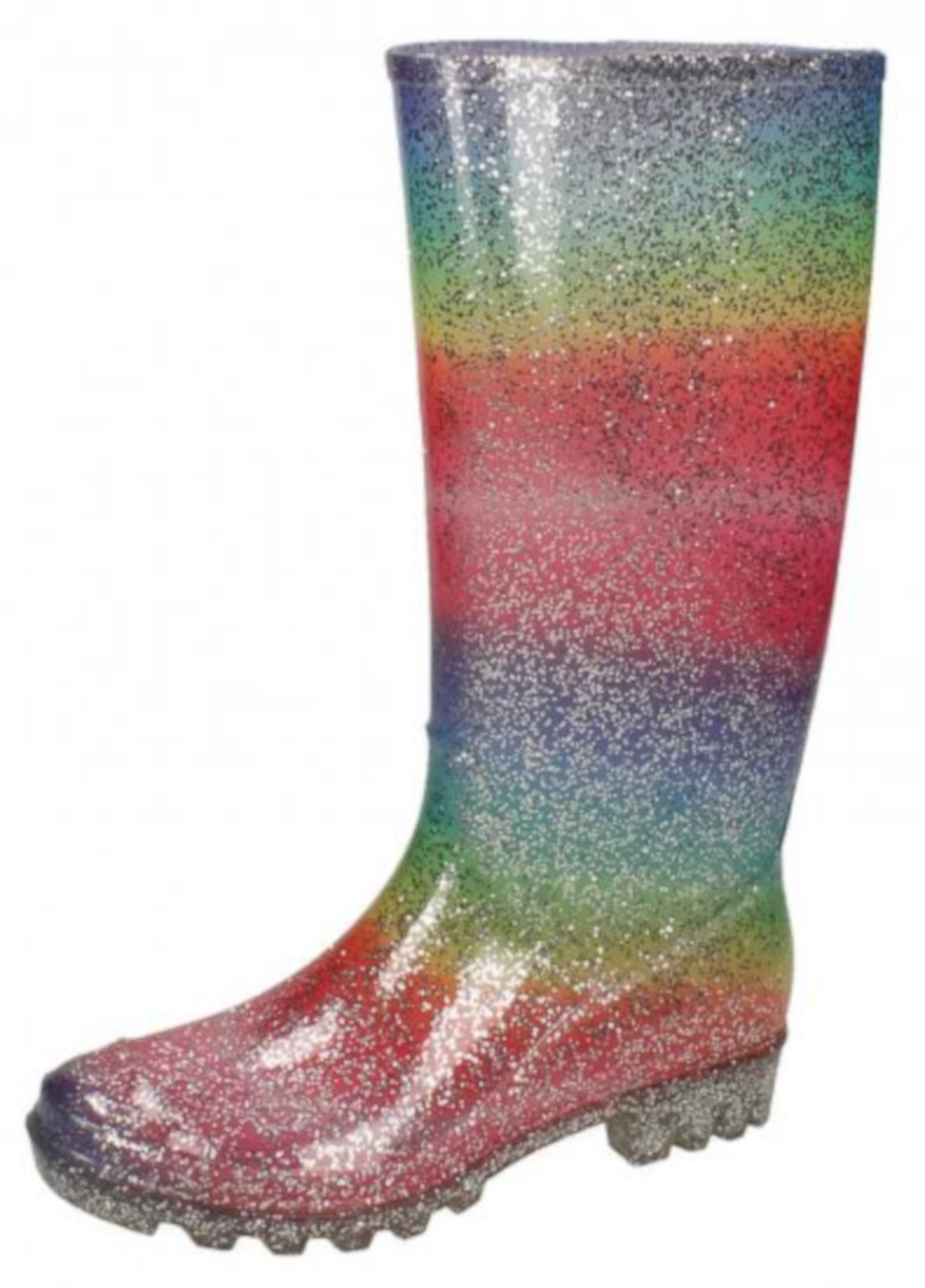 Womens Rainbow Glitter Wellington Boots Ladies Wellington Boots Festival